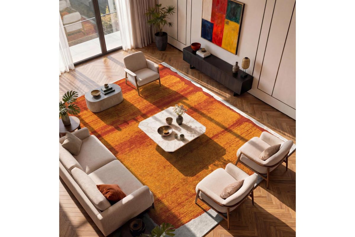 Louis De Poortere | Orange Rug | 80 x 150 cm-2