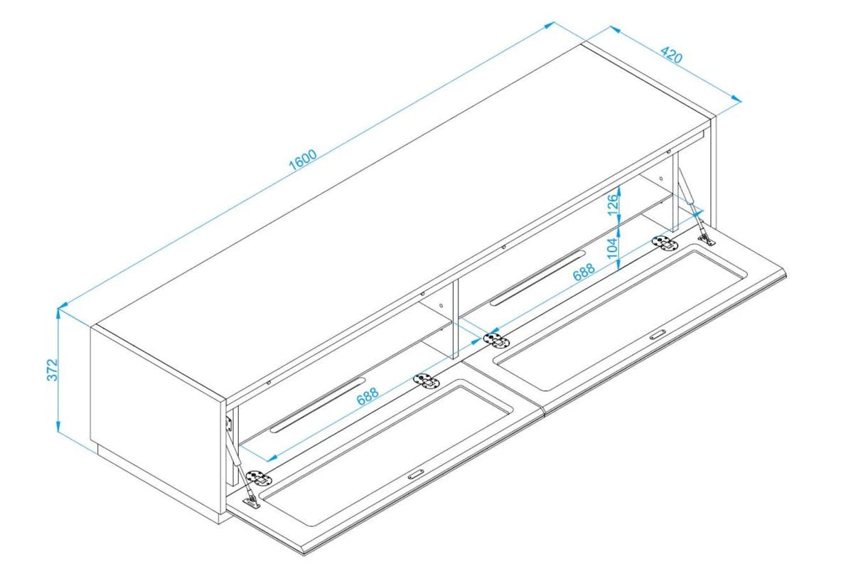 Dorel Horizon Reversible TV Unit-4