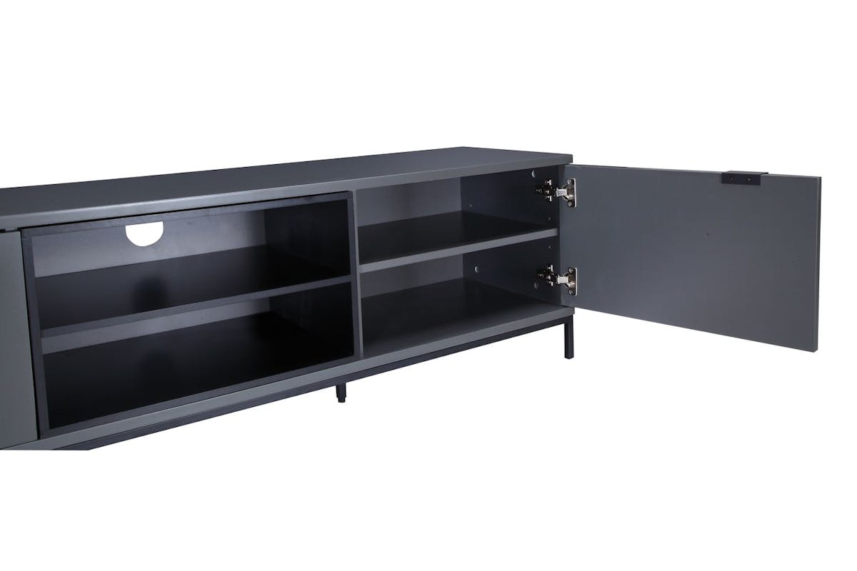 Alphason Chaplin Cabinet 1600 TV Unit | Charcoal-2