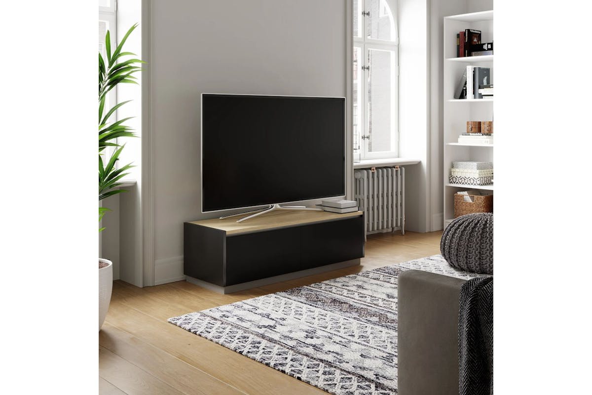 Alphason Horizon Reversible TV Stand 1200 | Walnut & Light Oak-2