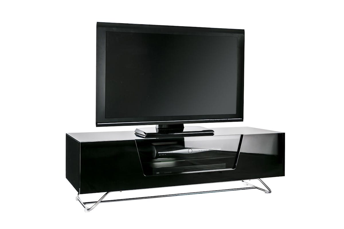 Alphason Chromium Cab 1200 Sleek TV Unit | Black-2