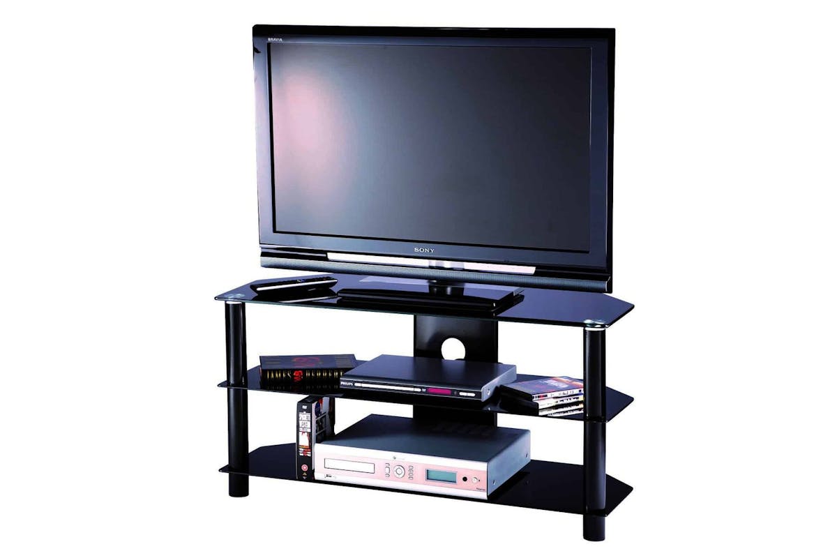 Alphason Essentials 1000 Tv Unit - Up To 45" Black Furniture Cabinet Storage-2