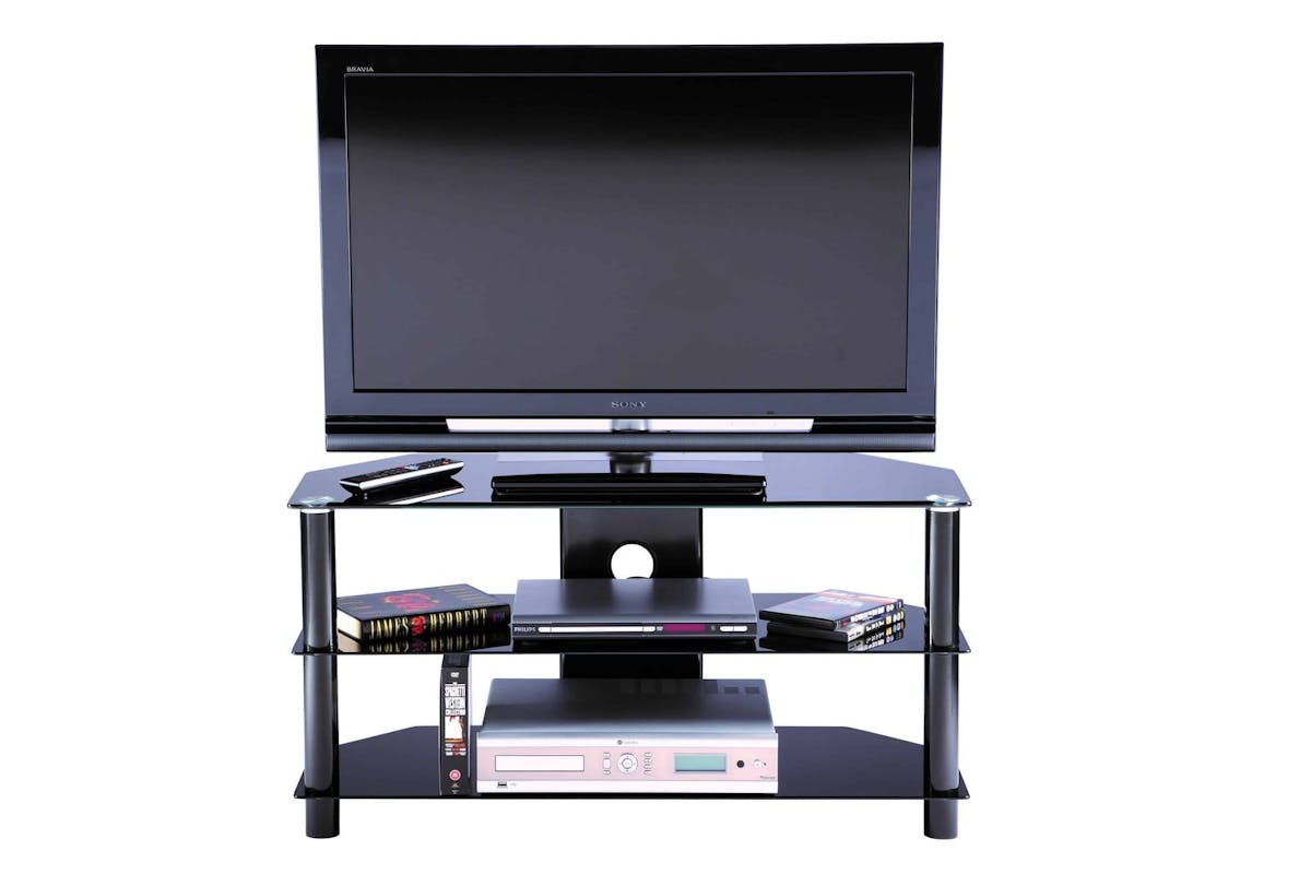 Alphason Essentials 1000 Tv Unit - Up To 45" Black Furniture Cabinet Storage-4