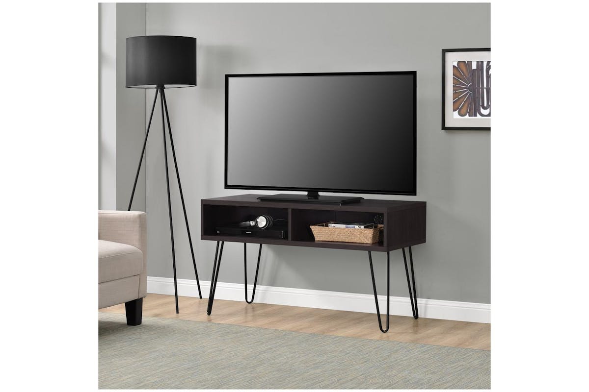 Dorel Owen Vintage TV Unit For Up To 42-inch Screens In Stylish Espresso Finish-3