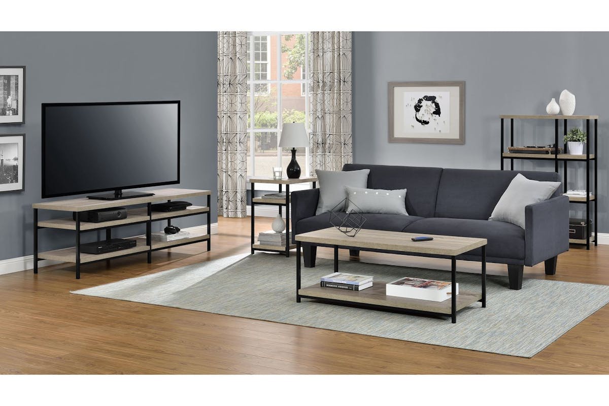 Dorel Elmwood 60 Inch Tv Stand | Grey Oak-2