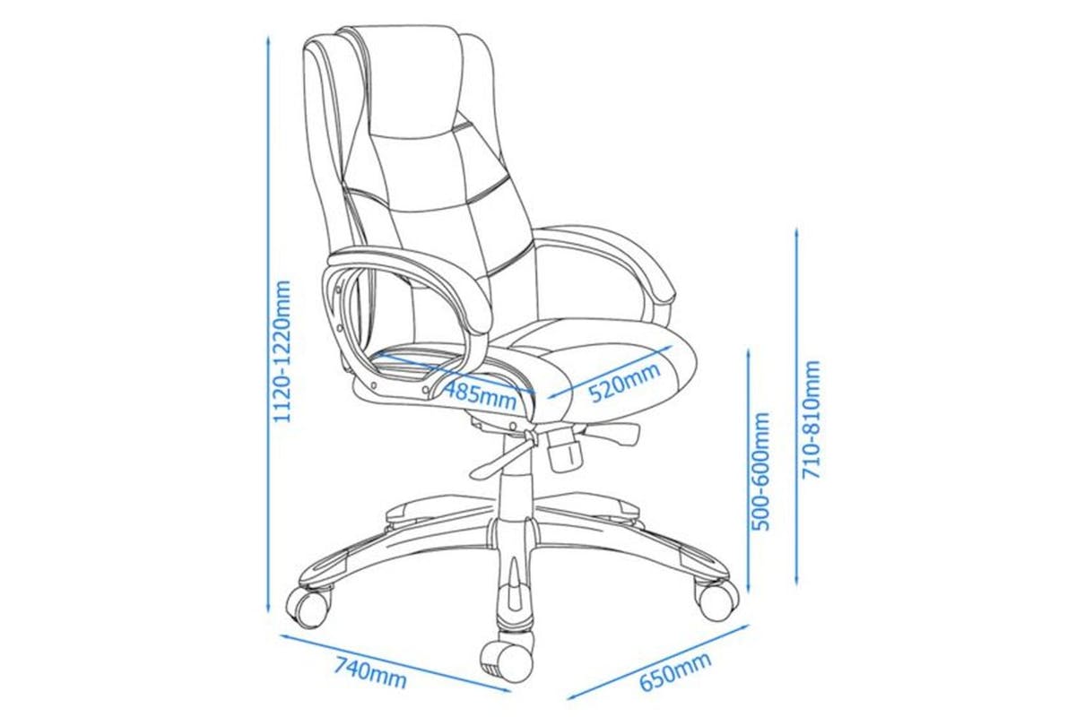 Alphason Office Chair | Leather | Brown-2