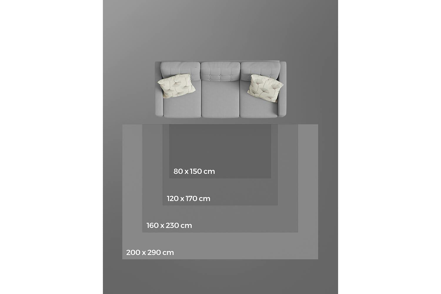Songmics | Area Rug | Grey | 120 x 170 cm-6