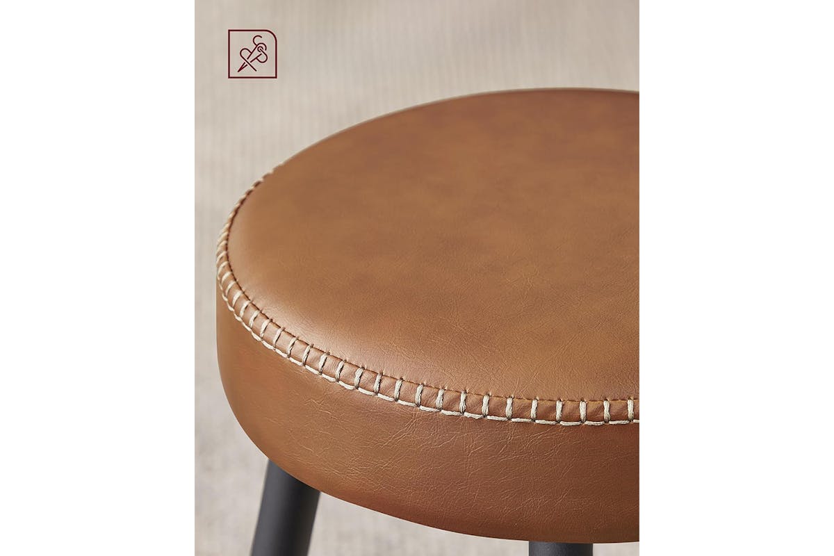 Vasagle Bar Stools | Echo Collection | High | Caramel Brown | Set of 2-8