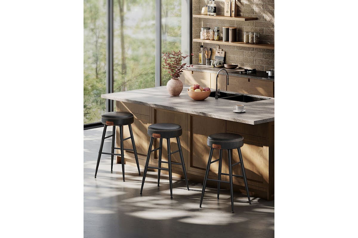 Vasagle Bar Stools | Echo Collection | Low | Black | Set of 2-5