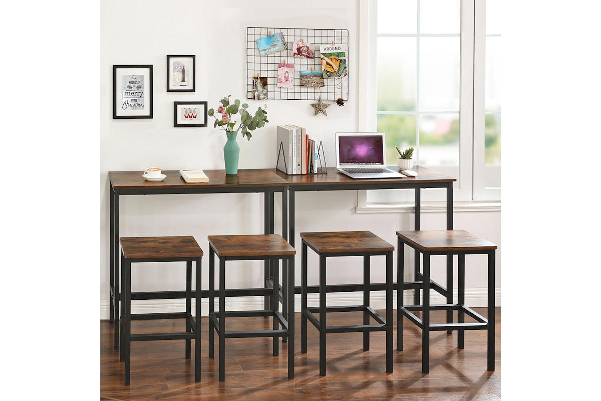 Vasagle Bar Table | Rustic Brown-4