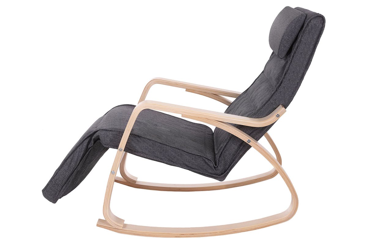 Songmics Rocking Chair | Dark Grey-3