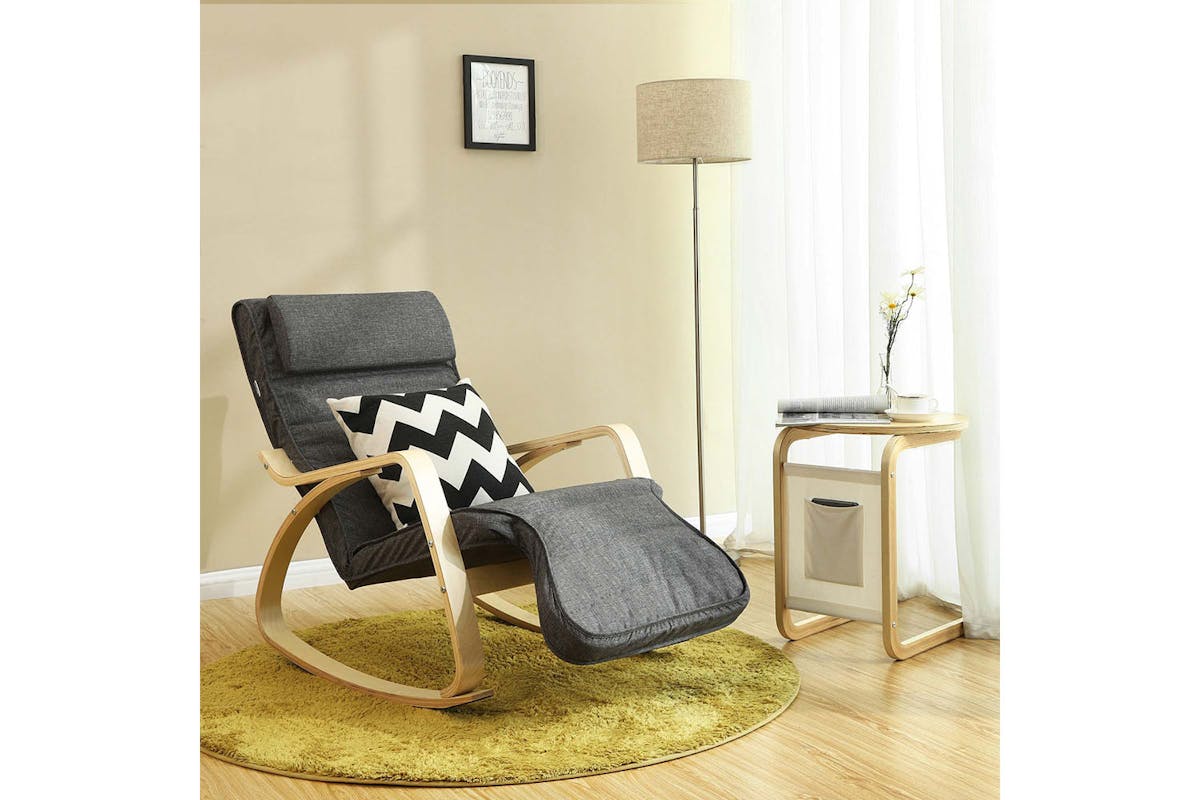 Songmics Rocking Chair | Dark Grey-2