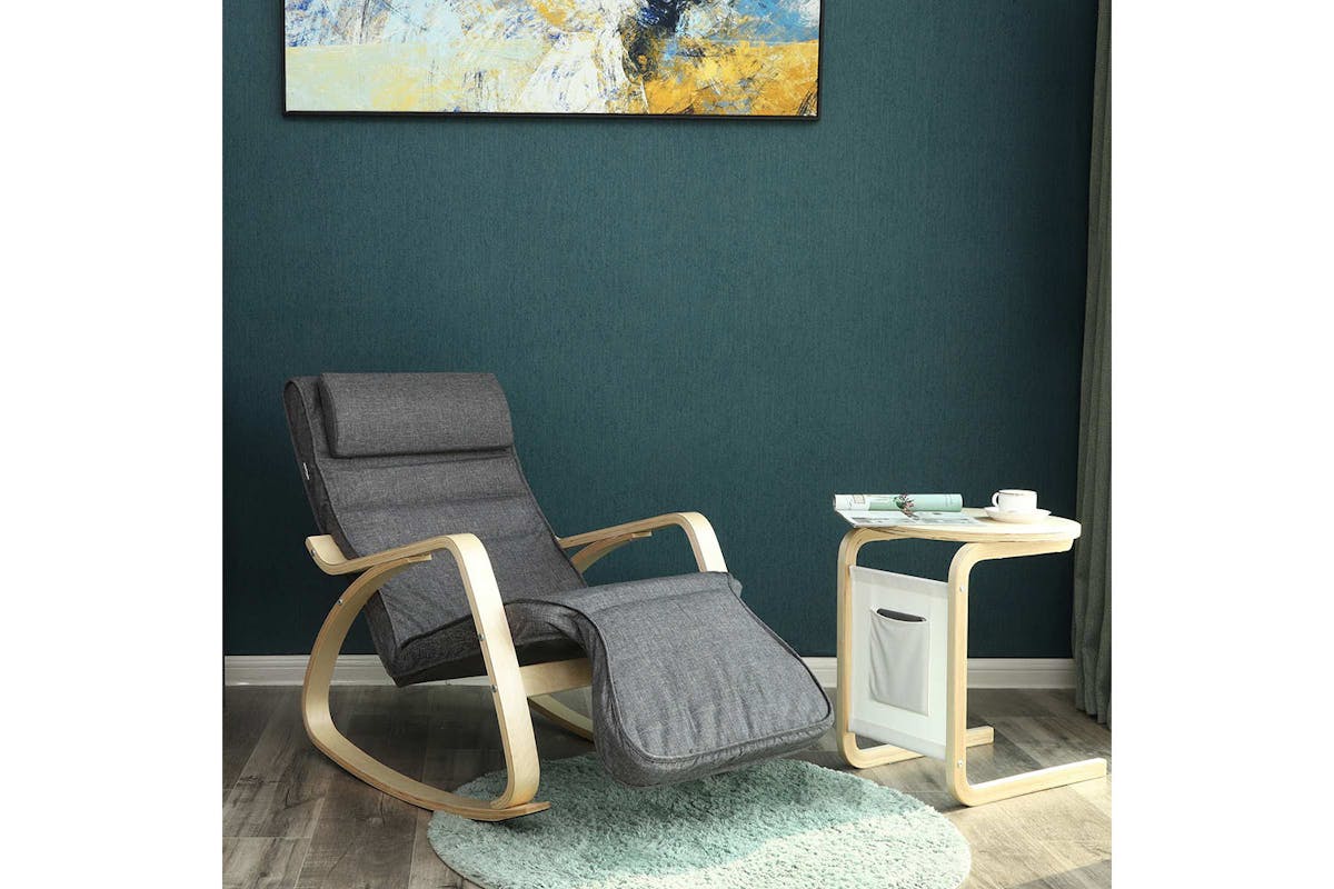 Songmics Rocking Chair | Dark Grey-4