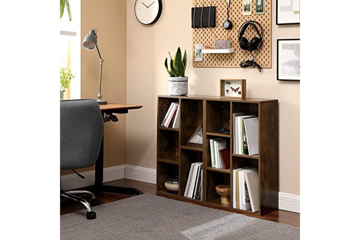 Vasagle Wooden Bookcase | 5 Compartments | Rustic Brown-3