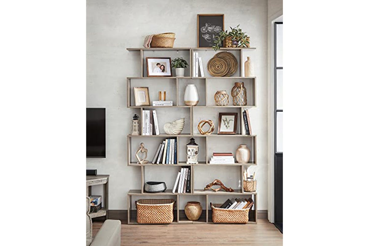 Vasagle Bookcase | 6 Shelves | Greige-4