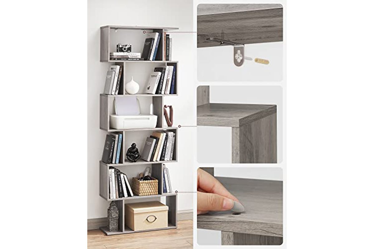 Vasagle Bookcase | 6 Shelves | Greige-5