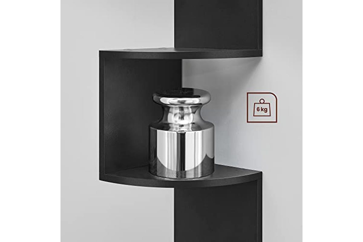 Vasagle Corner Bookcase Shelf | 5 Shelves | Black-5