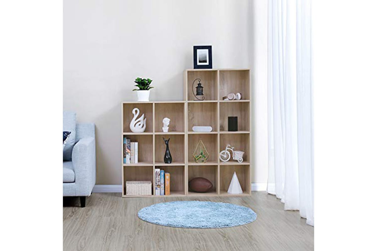 Vasagle Cube Storage Bookshelf | 8  Compartments | Oak-2