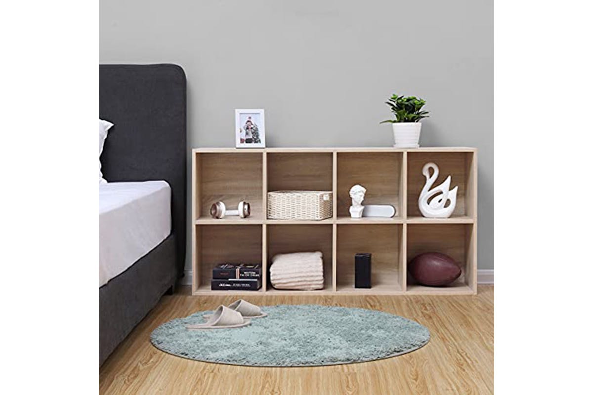 Vasagle Cube Storage Bookshelf | 8  Compartments | Oak-4