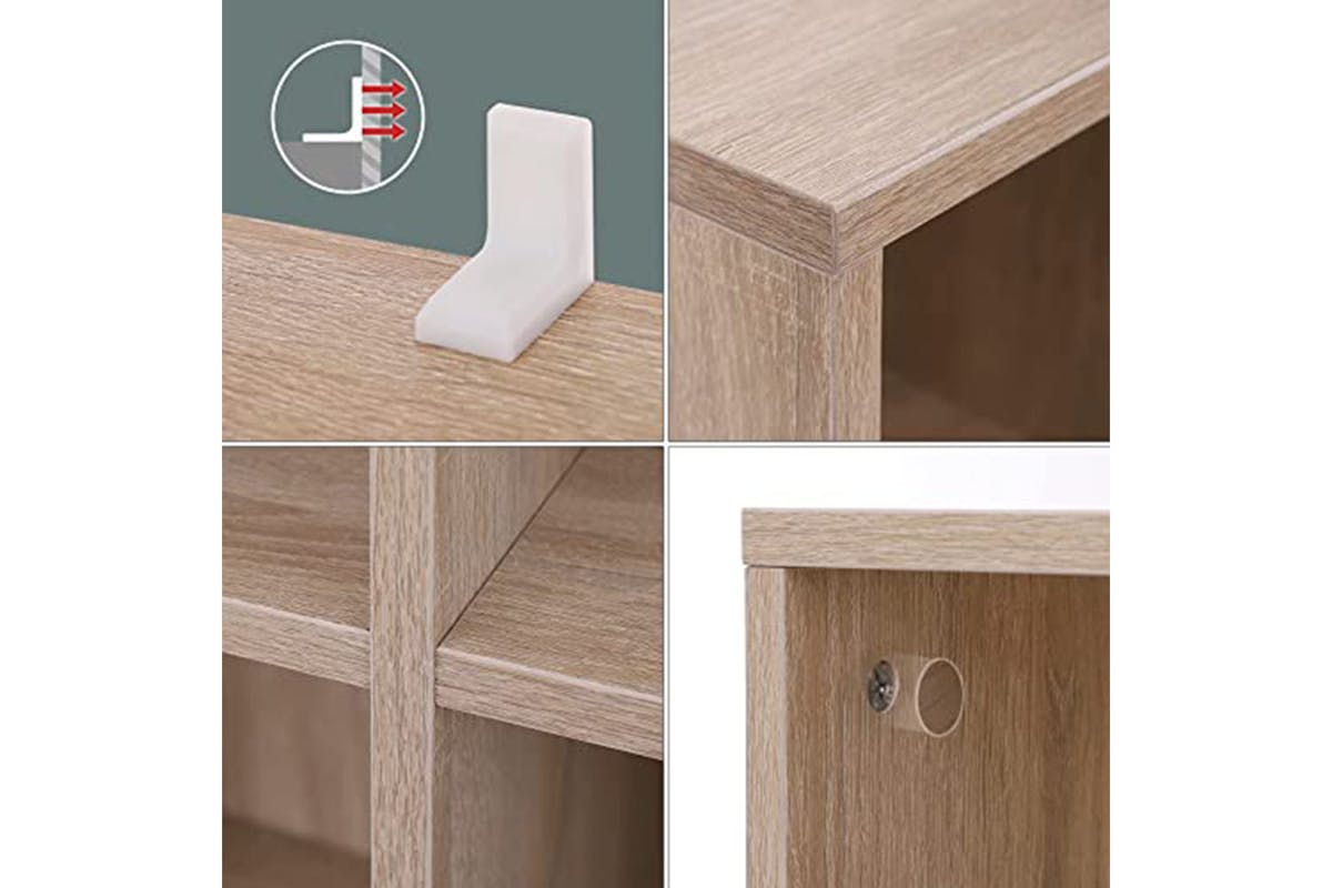 Vasagle Cube Storage Bookshelf | 8  Compartments | Oak-5