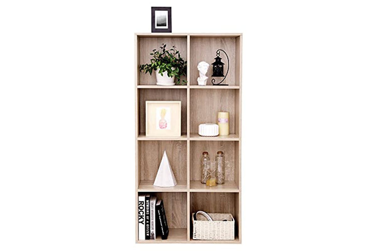 Vasagle Cube Storage Bookshelf | 8  Compartments | Oak-6