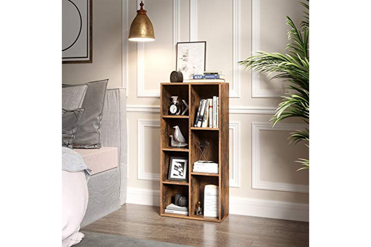 Vasagle Bookshelf | 7 Compartments | Rustic Brown-5
