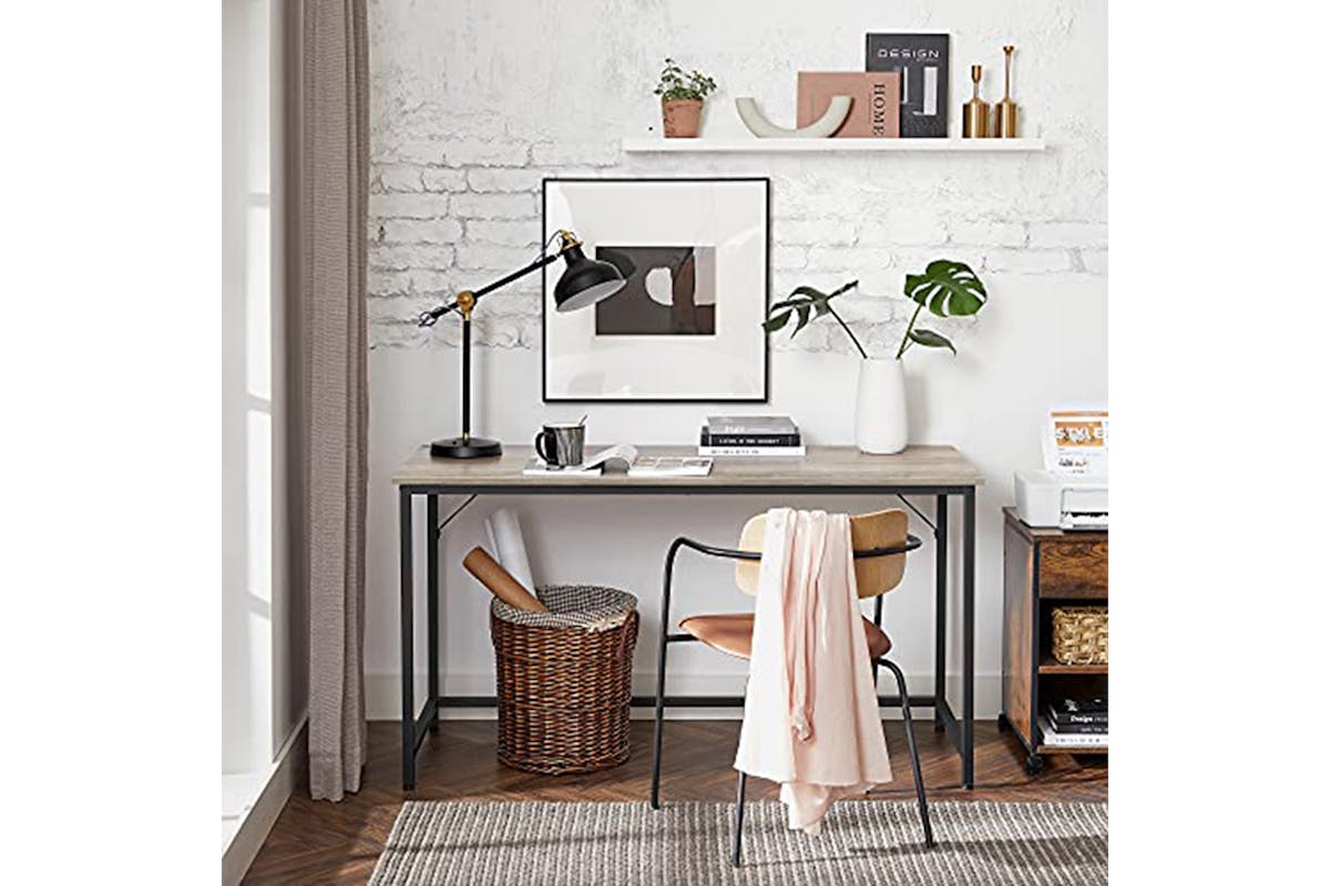 Vasagle Computer Desk | Greige/Black-2