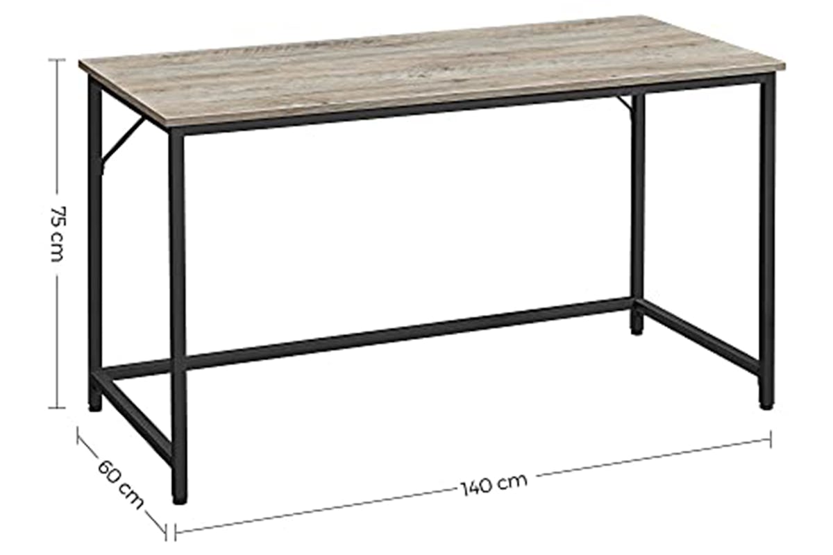 Vasagle Computer Desk | Greige/Black-3