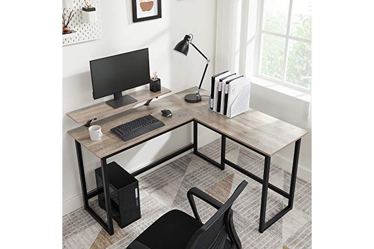 Vasagle L-shaped Computer Desk | Greige-2