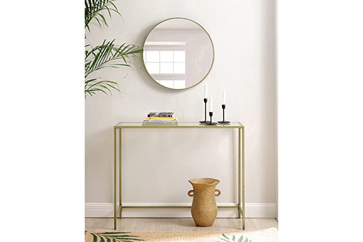 Vasagle Console Table | Gold/Transparent-2