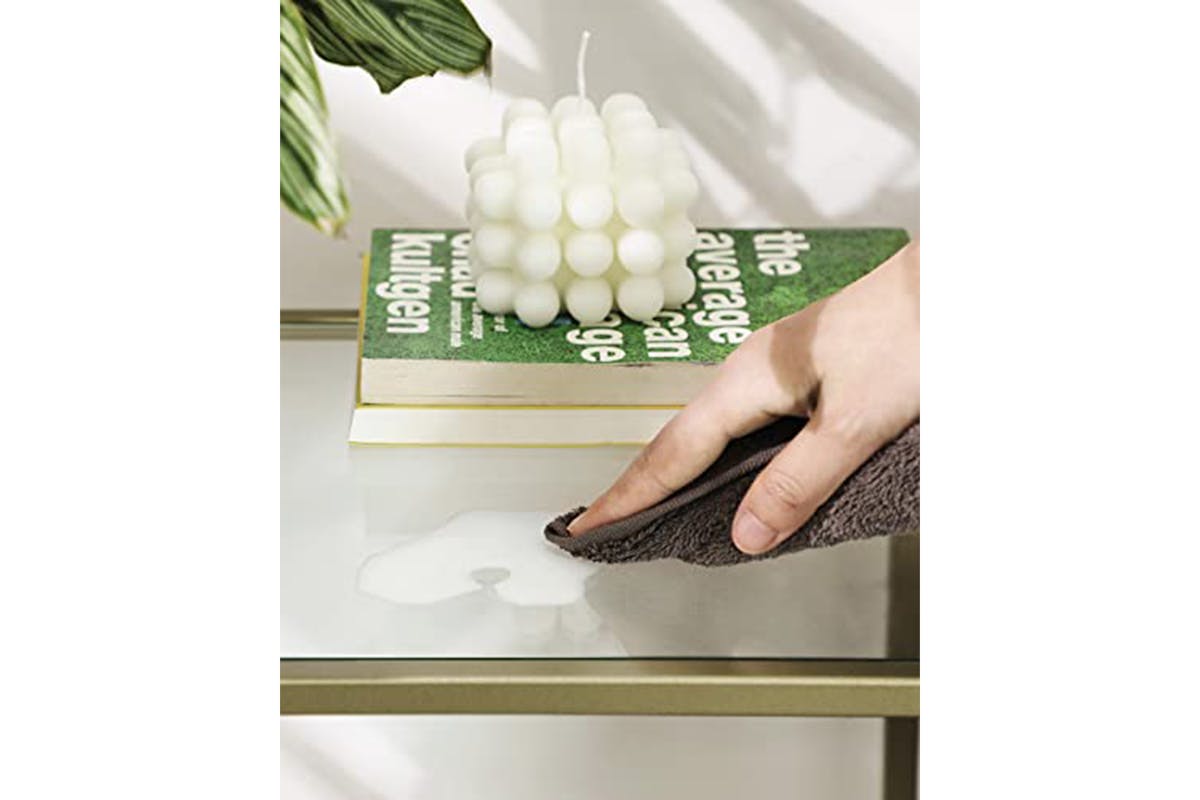 Vasagle Console Table | Gold/Transparent-5