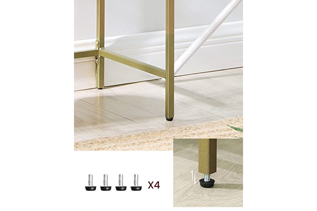 Vasagle Console Table | Gold/Transparent-6