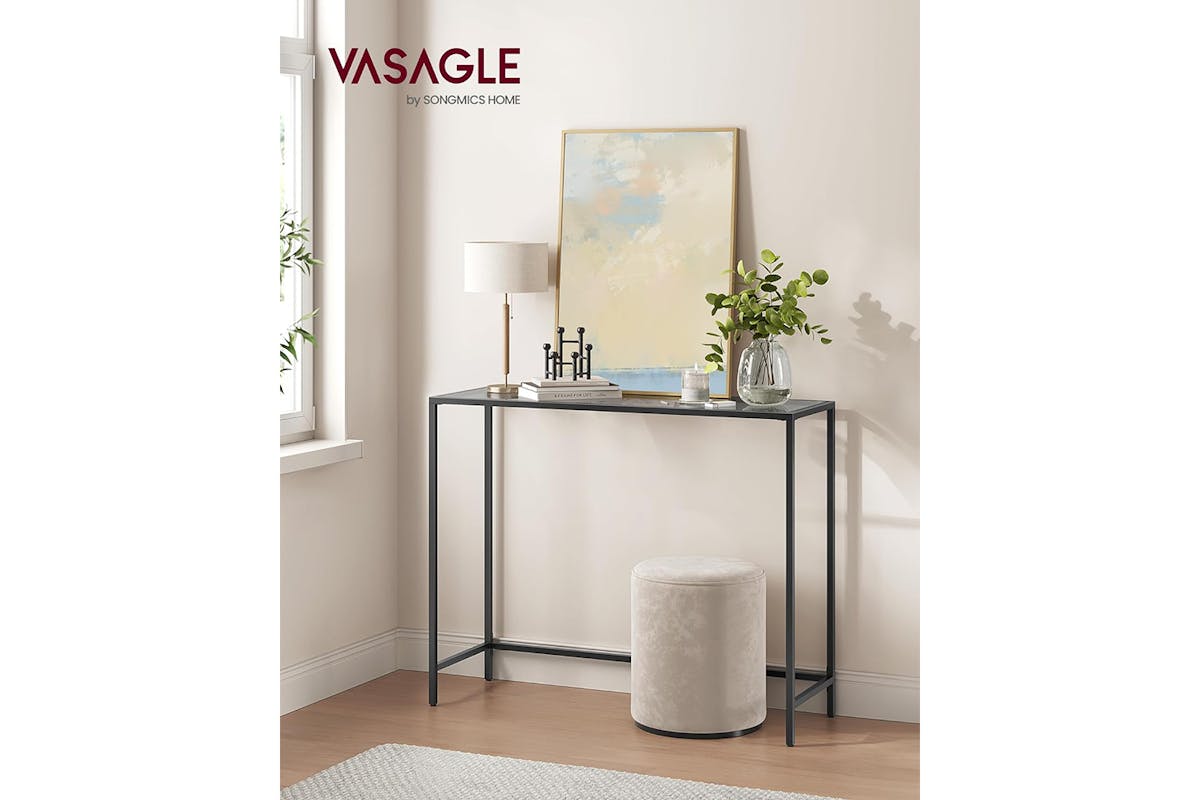 Vasagle Console Table | Ink Black/Slate Grey-2