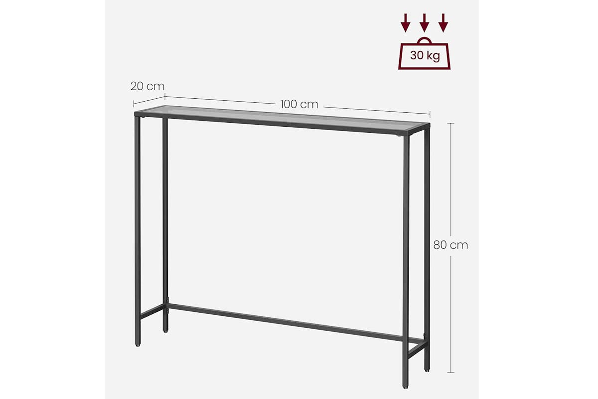 Vasagle Console Table | Ink Black/Slate Grey-3
