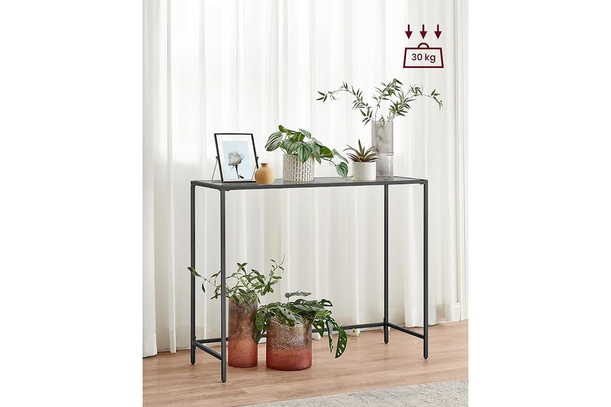 Vasagle Console Table | Ink Black/Slate Grey-4