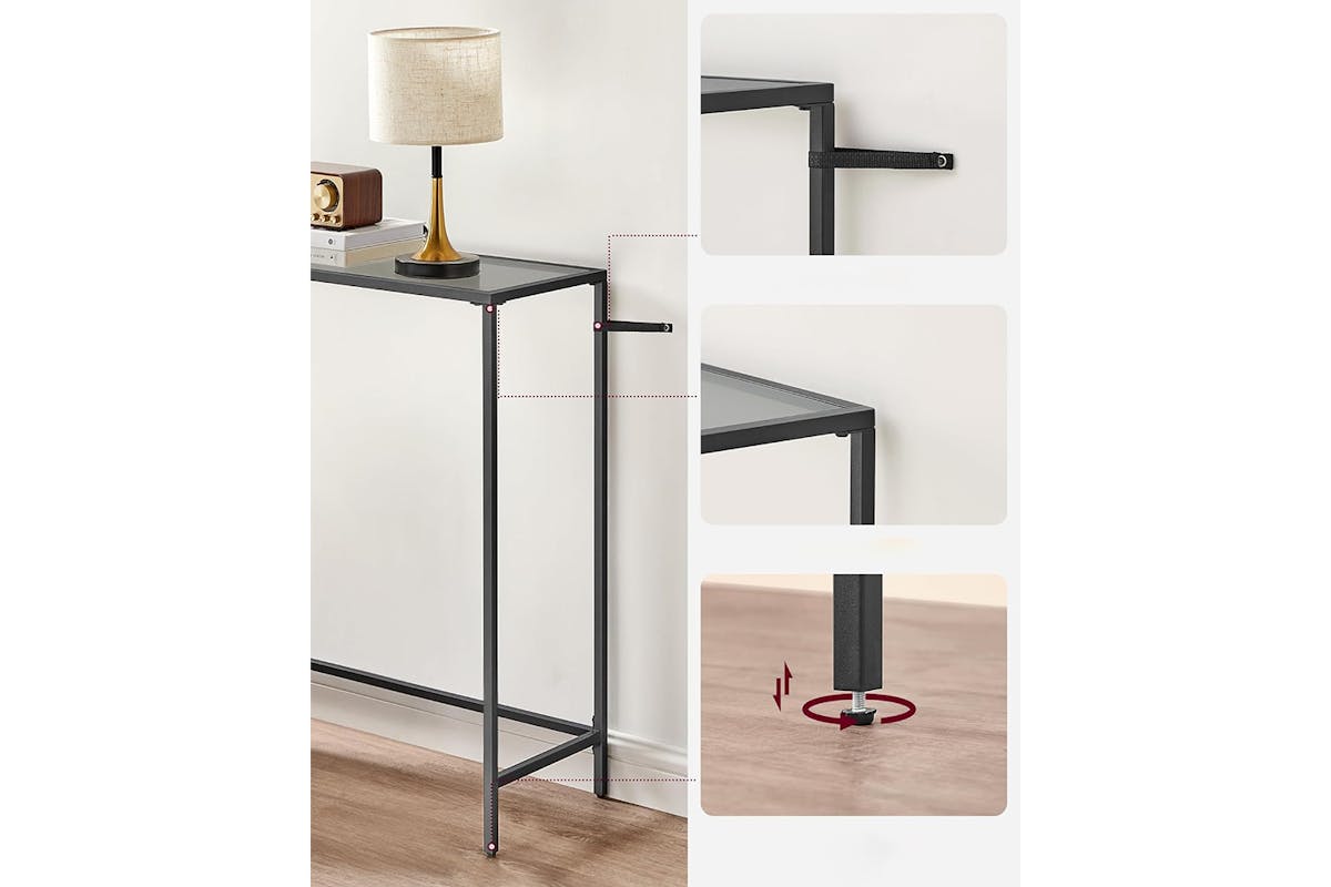Vasagle Console Table | Ink Black/Slate Grey-6