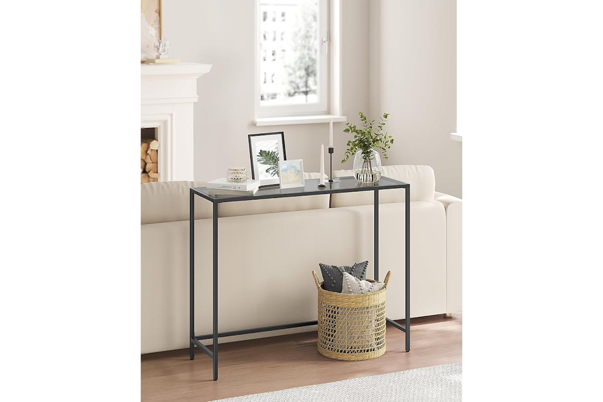 Vasagle Console Table | Ink Black/Slate Grey-7