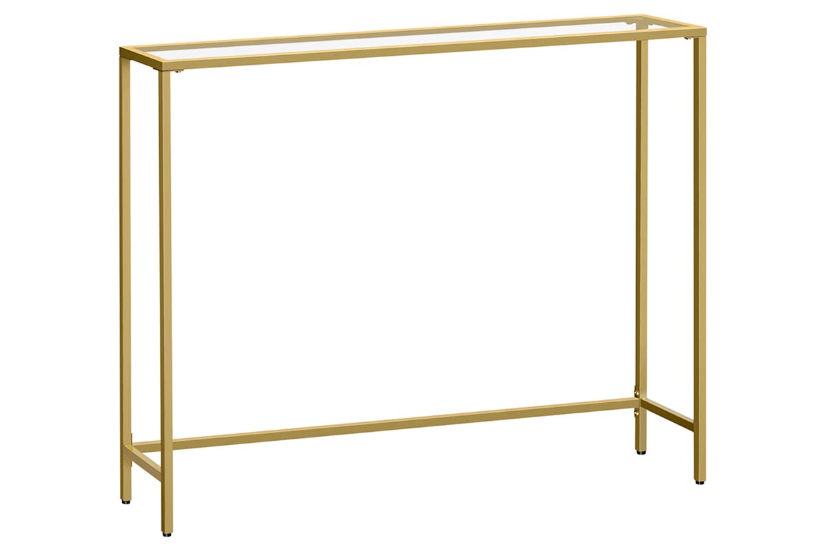 Vasagle Console Table | Pale Gold/Transparent
