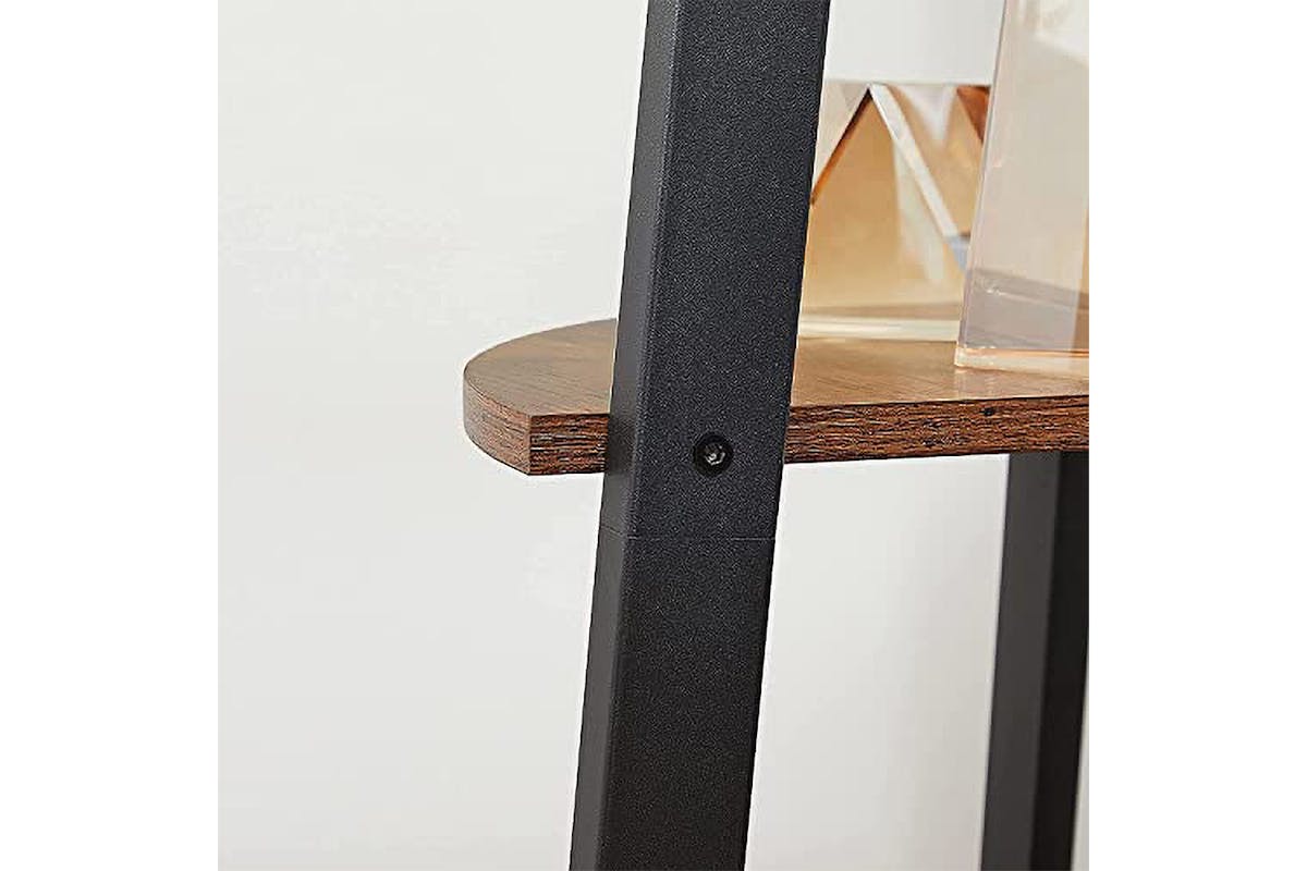 Vasagle Corner Ladder Shelves | 4 Shelves | Rustic Brown/Black-5