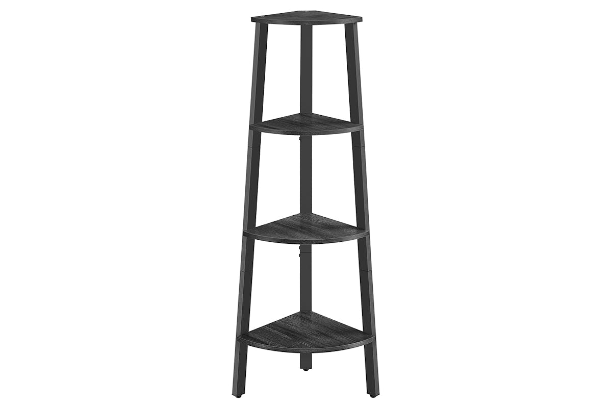Vasagle Corner Ladder Shelves | 4 Shelves | Grey/Black