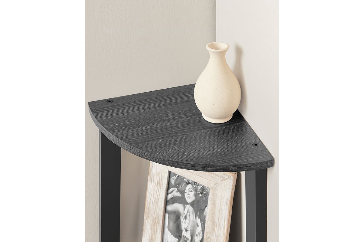Vasagle Corner Ladder Shelves | 4 Shelves | Grey/Black-6