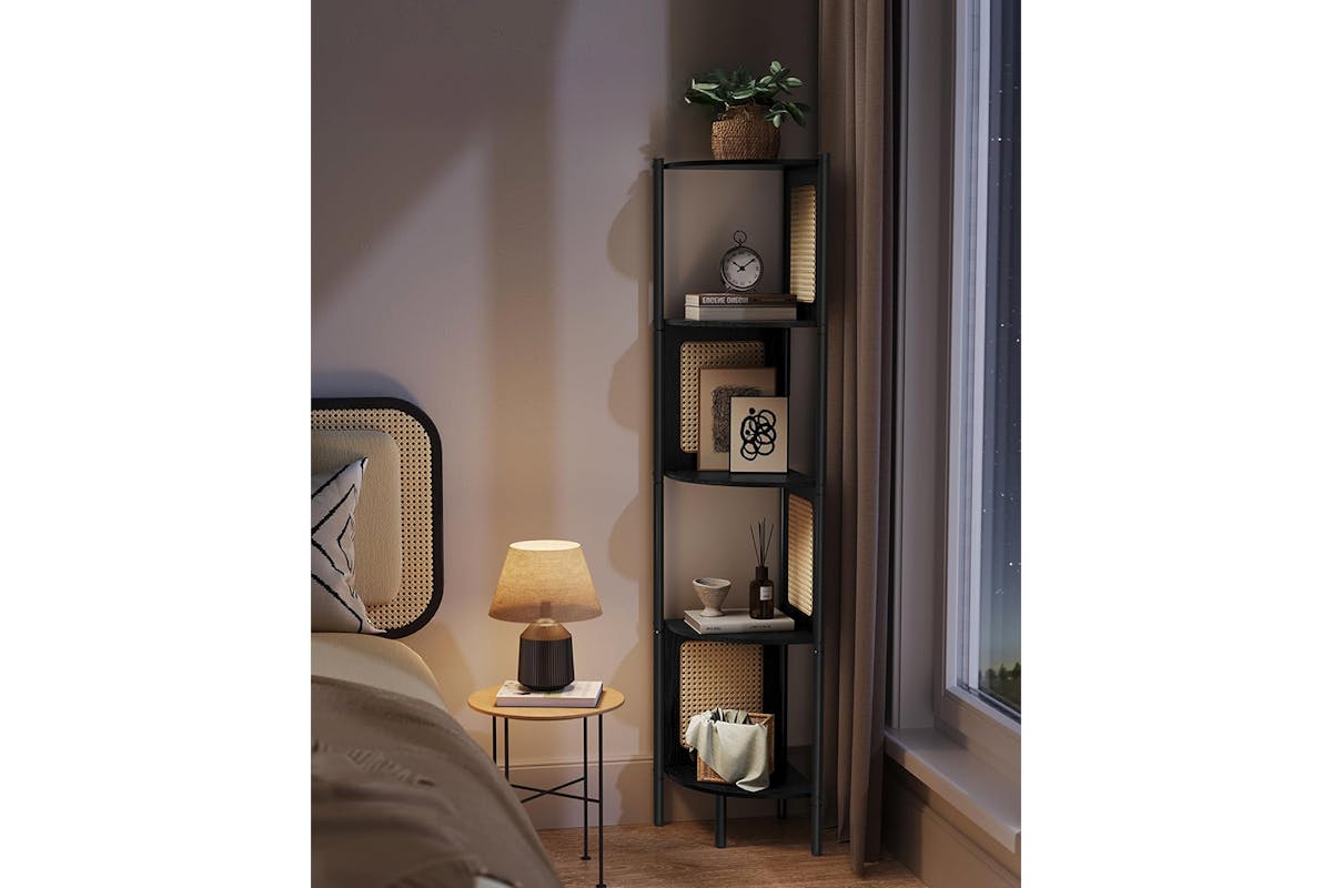Vasagle Corner Shelf | Ebony Black-4