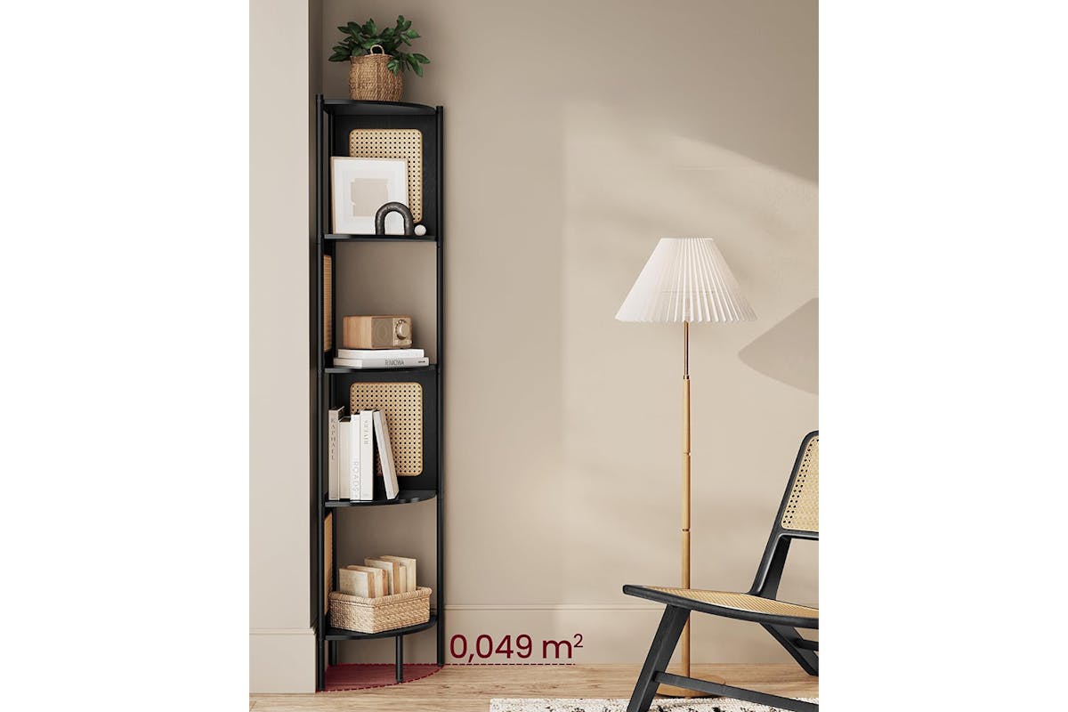 Vasagle Corner Shelf | Ebony Black-5