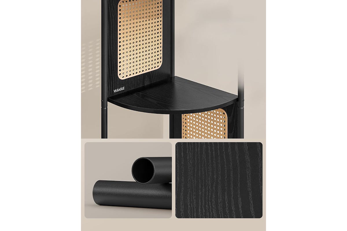 Vasagle Corner Shelf | Ebony Black-6