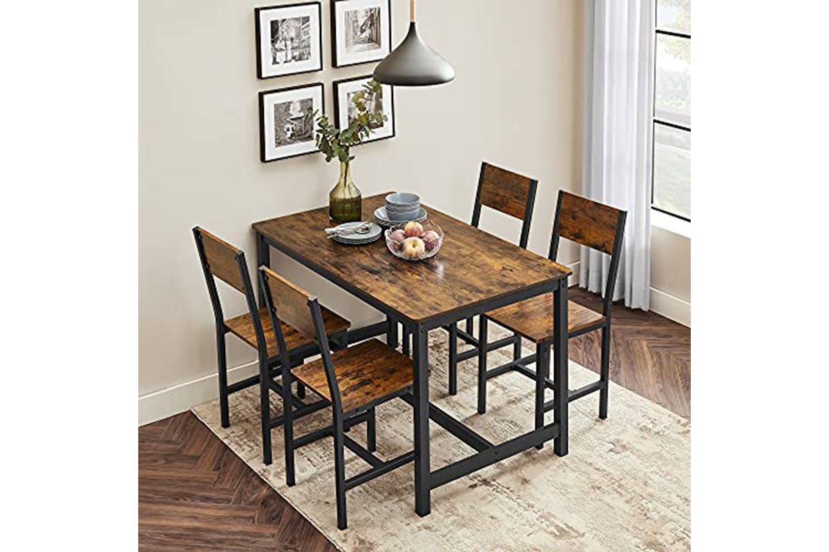 Vasagle Dining Chairs | Vintage Brown/Black | Set of 2-3