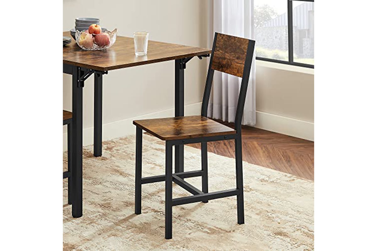 Vasagle Dining Chairs | Vintage Brown/Black | Set of 2-4