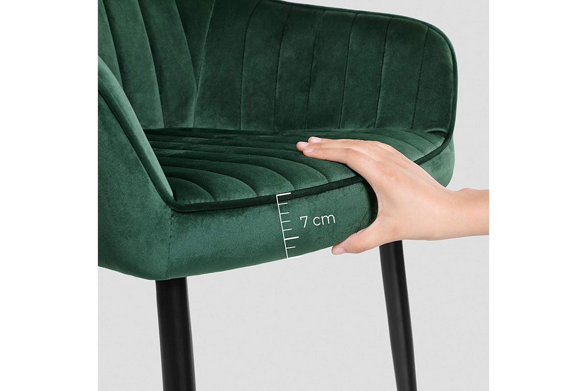 Songmics Armrests Lounge Dining Chairs | Green-6