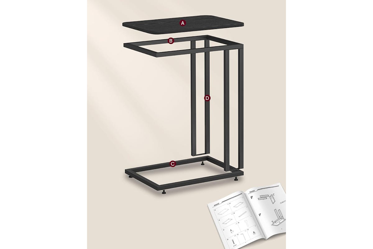 Vasagle Side Table | Ebony Black-7