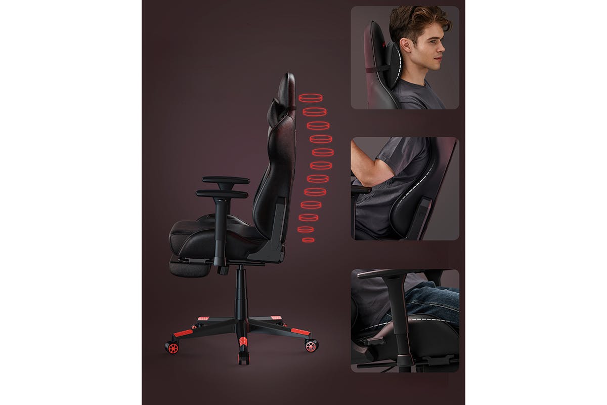 Songmics Ergonomic Office Chair | Black/Red-7
