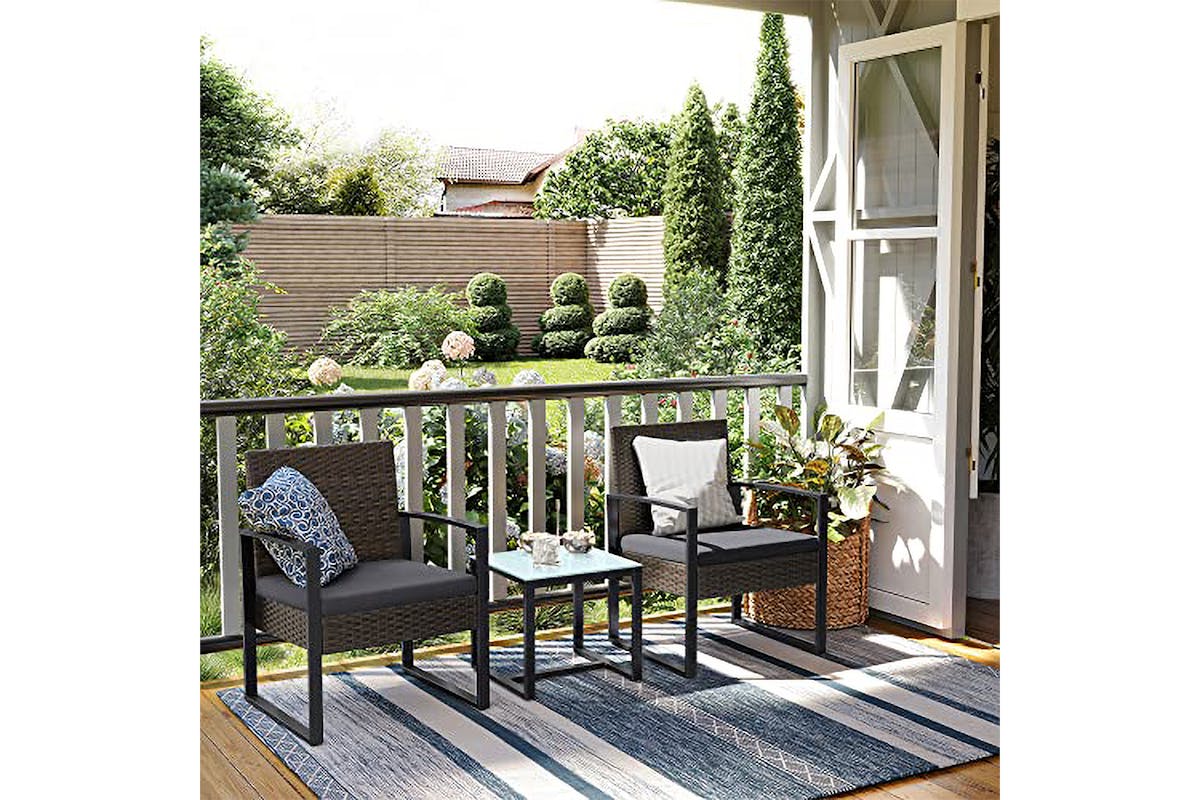Songmics Garden Furniture Set | Black/Grey-3